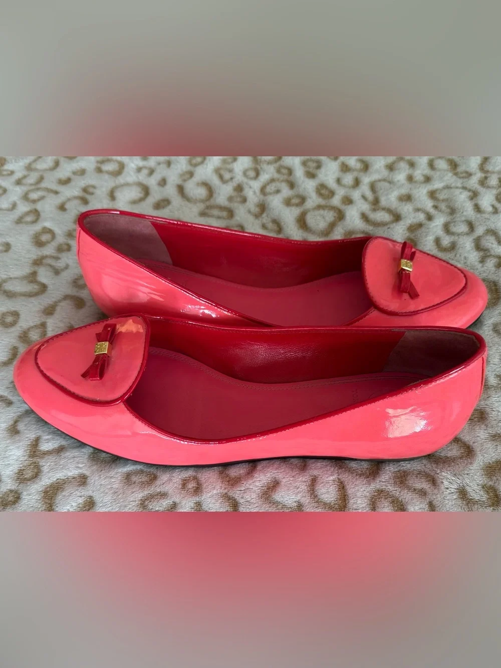 Tory Burch Dakota Leather Bow Slip On Loafer Flat Women’s Size: 10M